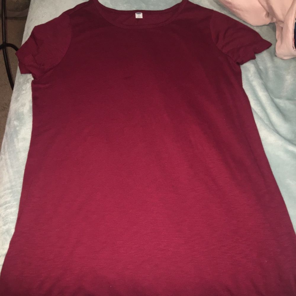 Old navy burgundy t shirt dress